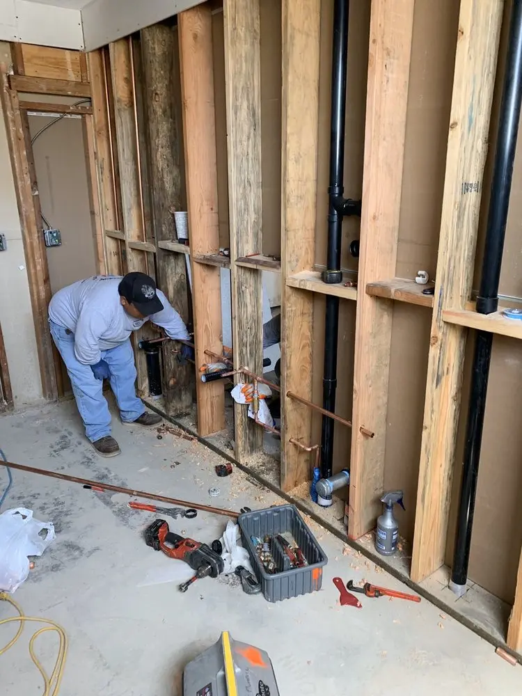Commercial rough-in plumbing for Water Heater Replacement in Tyndall Park